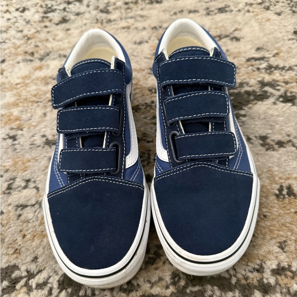 Adult Navy Blue Velcro Sneakers